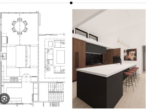 modular kitchen & 2d